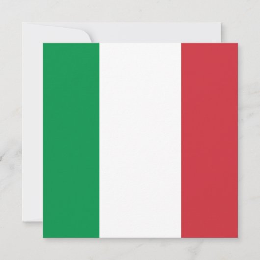 Italië Vlag Uitnodiging (Voorkant)