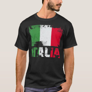 Italië Vlag Vintage Noodlijdende Italia Grunge Rei T-shirt