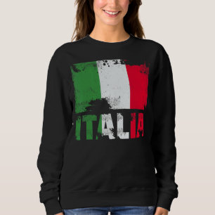 Italië Vlag Vintage Noodlijdende Italia Grunge Rei Trui