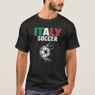 Italië Voetbal in netto Italiaans Football Su T-shirt