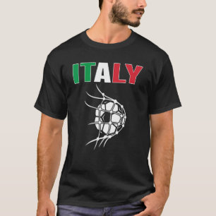 italië Voetbal in nettodoelstelling steun Italiaan T-shirt