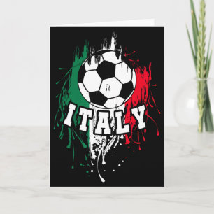 Italië Voetbal Italiaans Voetbal T-shirt Kaart