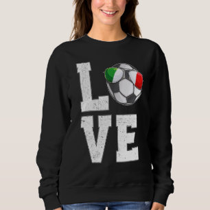 Italië Voetbal Liefde Italiaanse Fan vlag Trui
