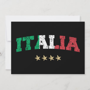 Italië Voetbal Shirt Football Fan Kaart
