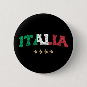 Italië Voetbal Shirt Football Fan Ronde Button 5,7 Cm