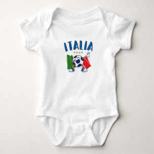 Italië Voetbal vlag 4 sterren Romper