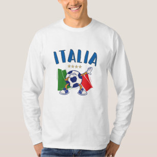 Italië Voetbal vlag 4 sterren T-shirt