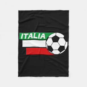 Italië Voetbalshirt. Italiaanse vlag kleuren Voetb Fleece Deken