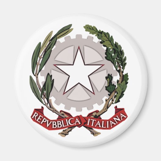 Italië Wapenmagneet Magneet (Voorkant)