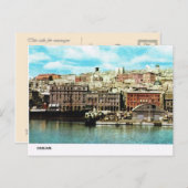  Italië, Waterfront, Cagliari Briefkaart (Voorkant / Achterkant)