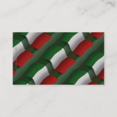 Italië Waving Flag Visitekaartje (Achterkant)
