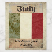 Italië Wijnlabel Wijn Etiket (Enkel label)