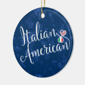 Italien American Hearts drapeaux Décoration de vac (Gauche)