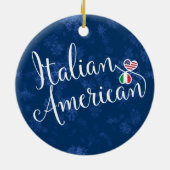Italien American Hearts drapeaux Décoration de vac (Dos)