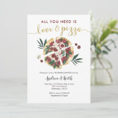 Italien Amour et Pizza Répétition Dîner Invitation (Debout devant)