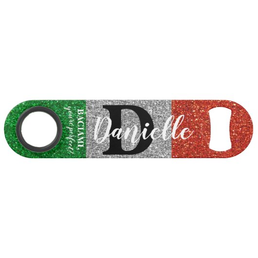 Italien Bartender Parties scintillant noir blanc M (Dos Horizontal)