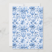 Italien bleu tuiles citron numéros de table mariag (Dos)