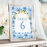 Italien bleu tuiles citron numéros de table mariag<br><div class="desc">Découvrez l'élégance intemporelle avec nos numéros de table mariage à thème méditerranéen classique, parfaits pour les fêtes de printemps ou d'été. Chaque numéro est orné d'une gracieuse arche de sauce bordeaux ornée de branches de citron aquarelle et d'un carrelage en porcelaine bleue d'inspiration motif, ajoutant une touche de sophistication à...</div>