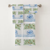 Italien Carrelage Ginger Jar Bleu Blanc (En situation)