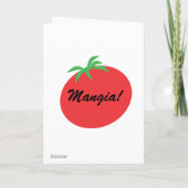 Italien dinant décontracté de modèle de carte de (Dos)