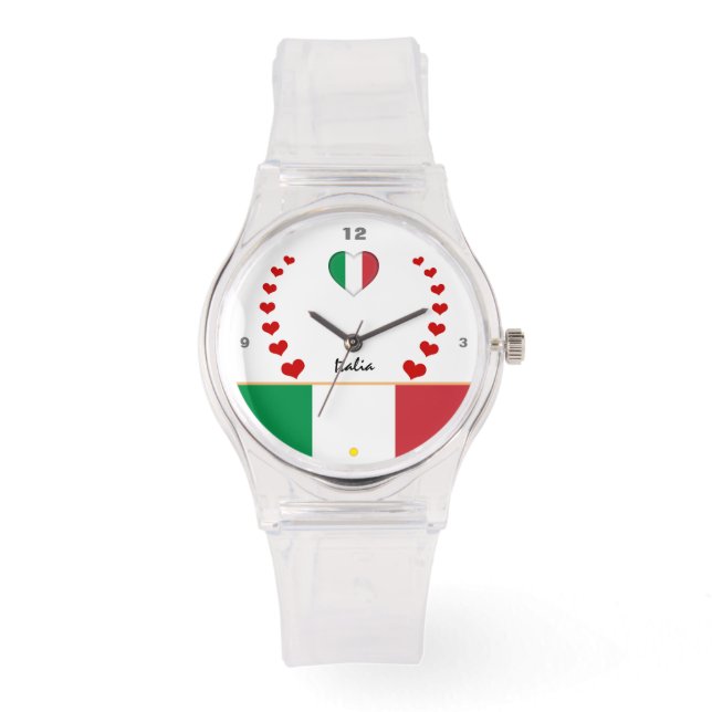 Italien Drapeau, Italia, montre de mode / Italie (Recto)