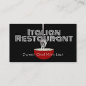 Italien Food Truck Restaurant Carte de visite (Devant)