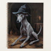 Italien Greyhound Citrouille Halloween effrayant (Devant)