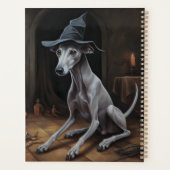 Italien Greyhound Citrouille Halloween effrayant (Dos)