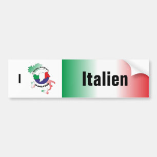 Italien - Italia Autoaufkleber Bumpersticker