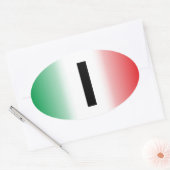 Italien – Italia Kleber Ovale Sticker (Envelop)