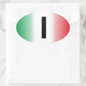 Italien – Italia Kleber Ovale Sticker (Tas)