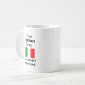 Italien Italie Drôle Idée cadeau Mug (Devant gauche)