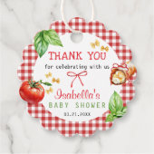 Italien Méditerranéen Merci étiquette cadeau (Devant)