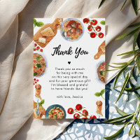 Italien Petit Baby shower de viande Merci