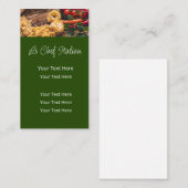 Italien Thème alimentaire Carte de visite vertical (Devant / Derrière)