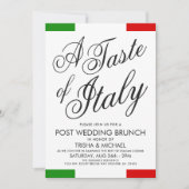 Italien Theme Post Mariage Brunch | Invitation du (Devant)
