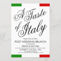 Italien Theme Post Mariage Brunch | Invitation du 