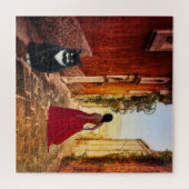 Italien Tuxedo Chat Art Peinture Puzzle (Horizontal)