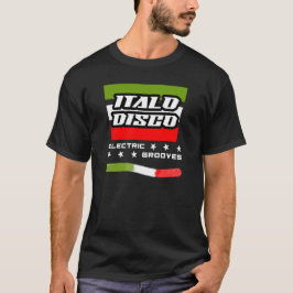 Italo Disco elektrische groeven T-shirt