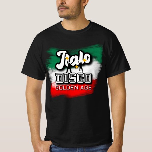 Italo Disco Gouden Eeuw T-shirt (Voorkant)
