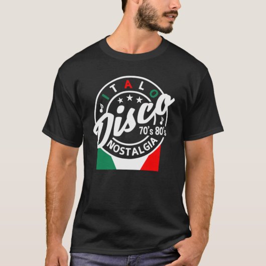 Italo Disco Nostalgie T-shirt (Voorkant)