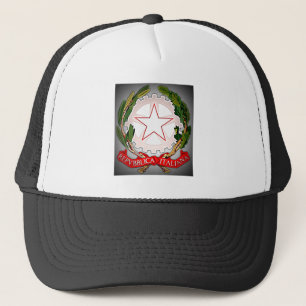 Italy Emblem Dark Edge Trucker Pet