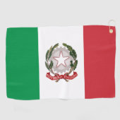 Italy flag phone case golfhanddoek (Horizontaal)
