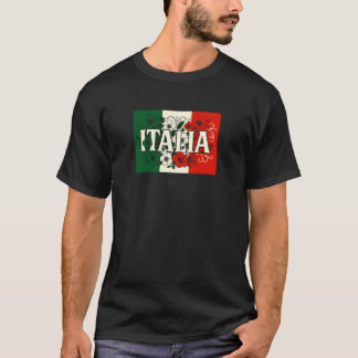 Italy Flowers Italian Flag Pride T-shirt
