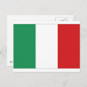 Italy National Flag Briefkaart (Voorkant / Achterkant)