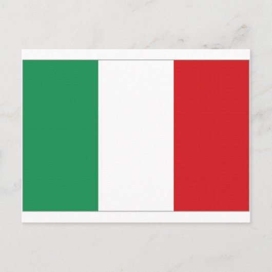 Italy National Flag Briefkaart (Voorkant)