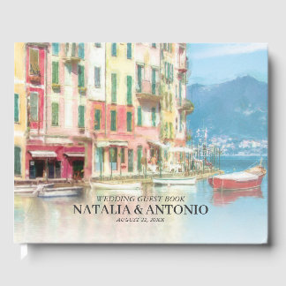 Italy Sea | Portofino Watercolor Wedding Gastenboek