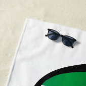 ITALY Shades serviette de plage en texte personnal (En situation)