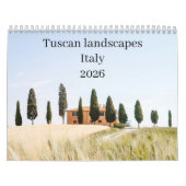 Italy Toscane Landscape 2026 Kalender (Hoes)