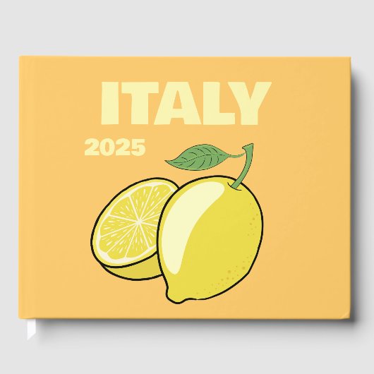 Italy travel coffee table book gastenboek (Voorkant)